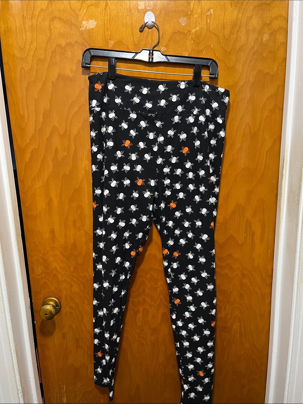 Lula Roe Black Spider Print Leggings